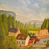 Naive painting Normandy Bouquet