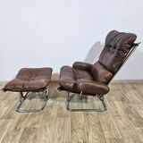 Armchair with footstool, Westnofa, "Wing Chair and foot stool", designed by