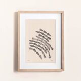 Painting on paper - abstract painting b107 - signed Eawy