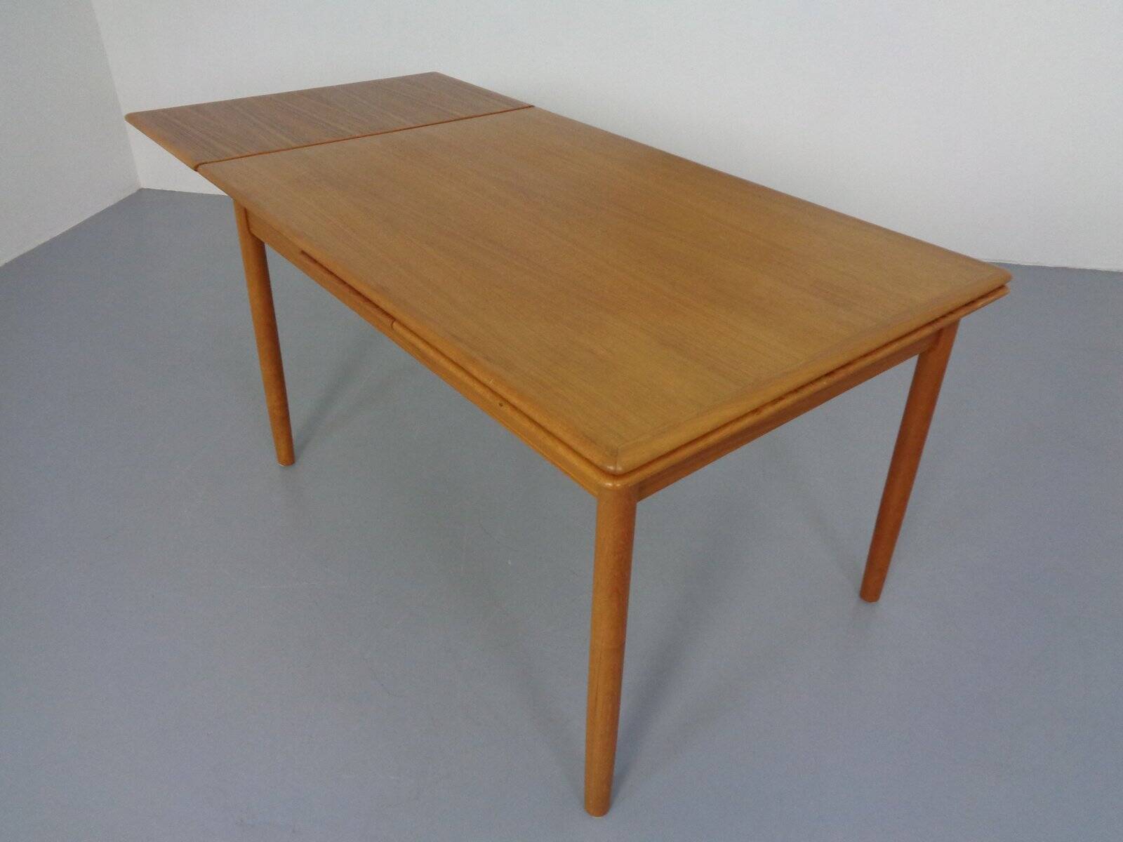 Large Danish Teak Extendable Dining Table, 1960s