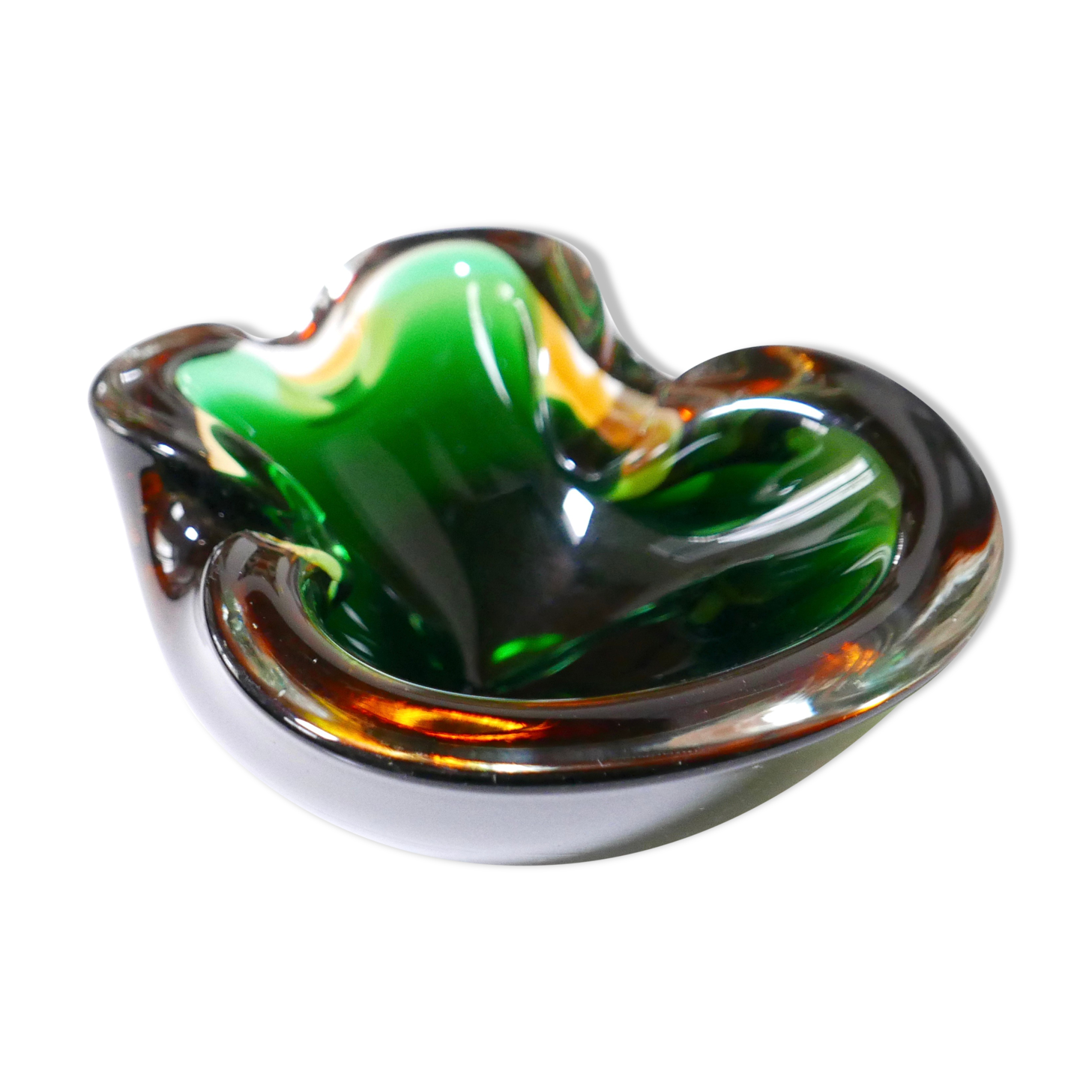 Cendrier Murano en verre années 50