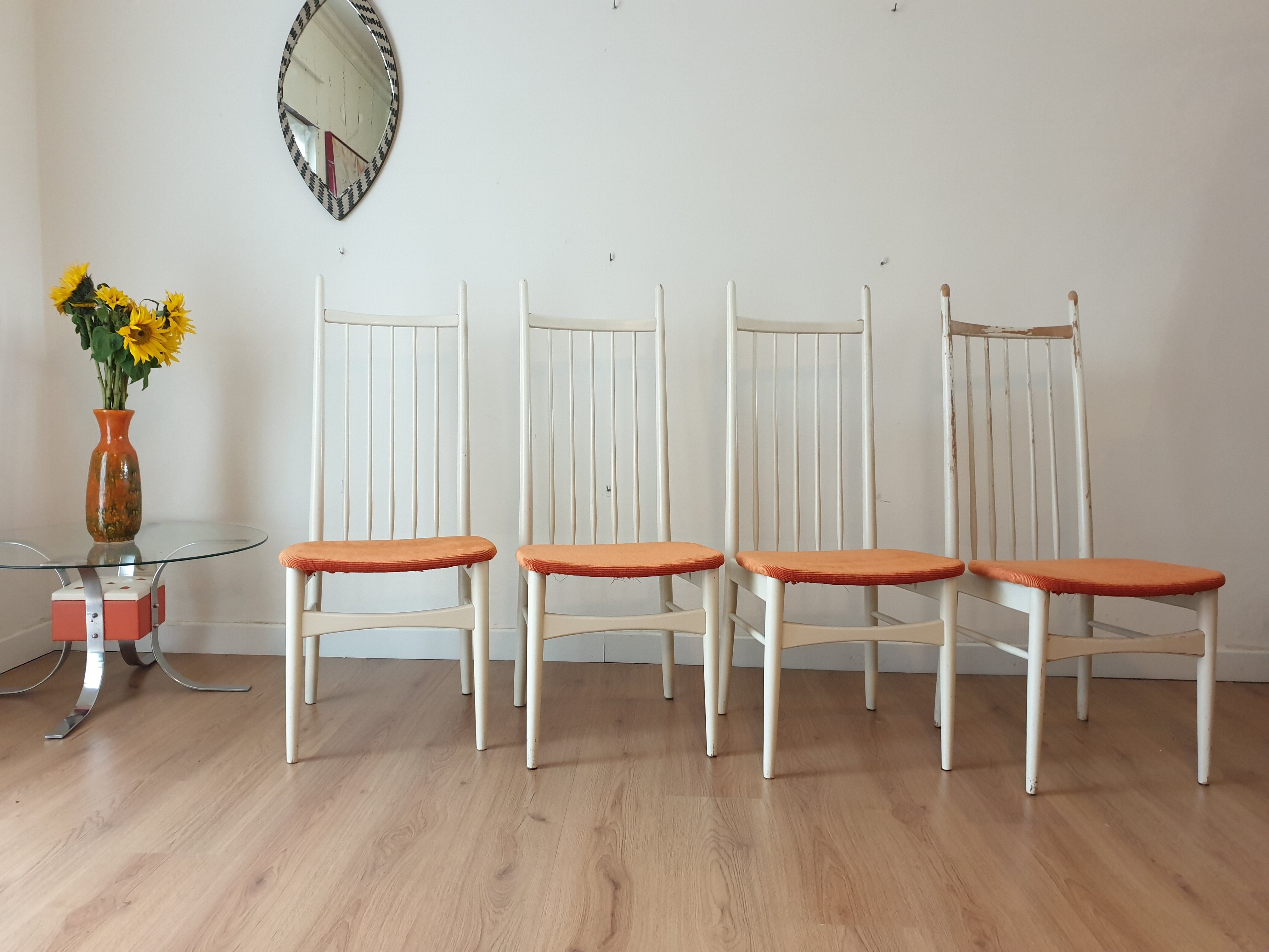 Ensemble de 4 chaises vintage