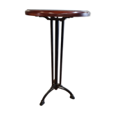 Pedestal table / standing up with cast iron base