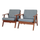 Paire de fauteuils danois en teck