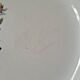 6 Gien Gardanne dinner plates, pink and yellow, with gold trim