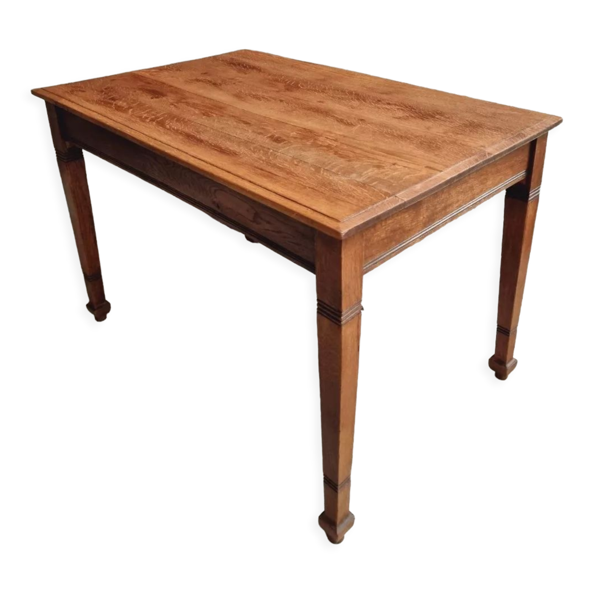 Antique oak table office table or kitchen table