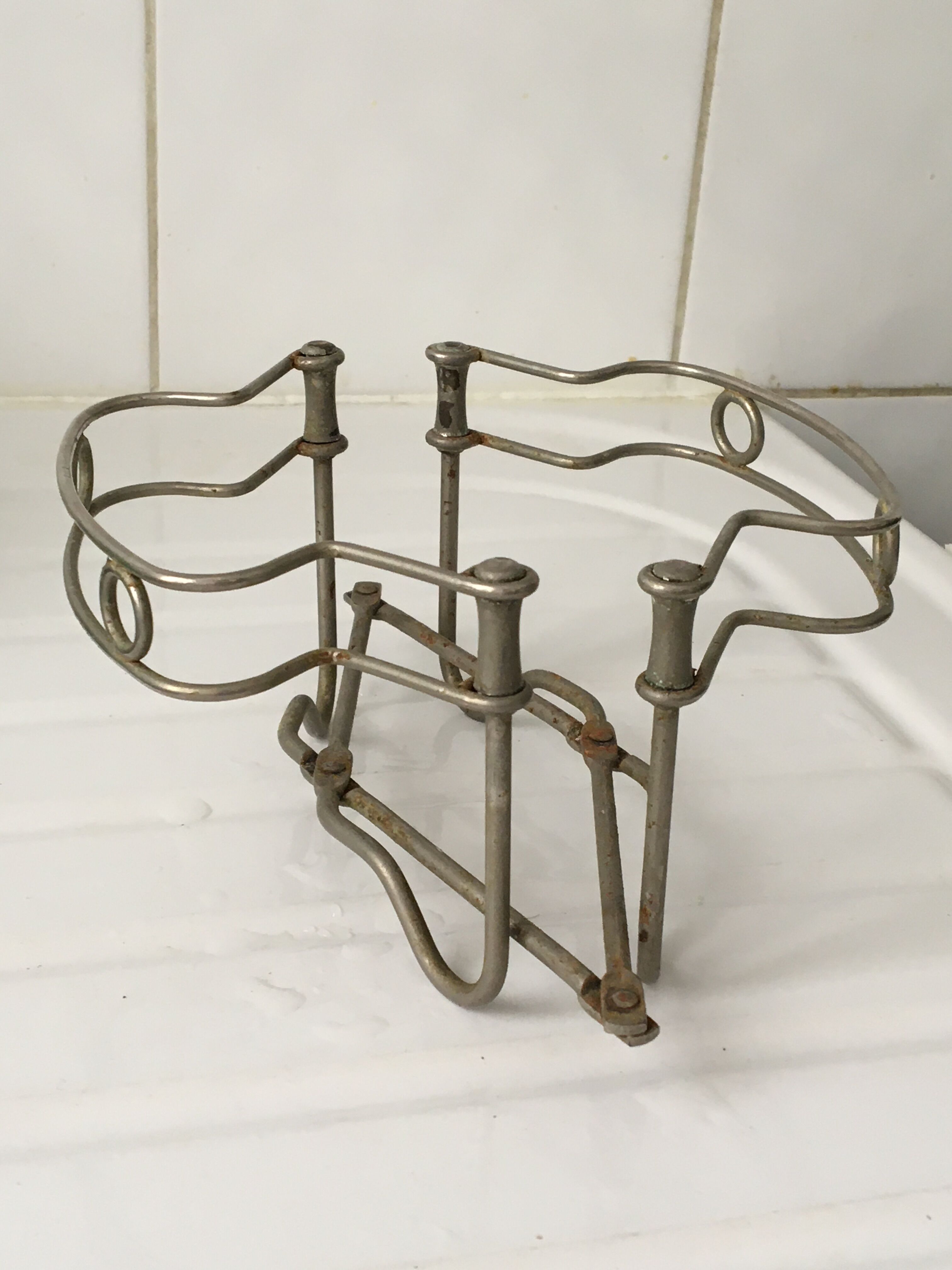 Vintage steel telescopic trifle