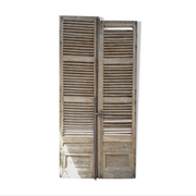 Old pair of wooden shutters, 19th century château