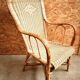 Vintage rattan wicker armchair for adults