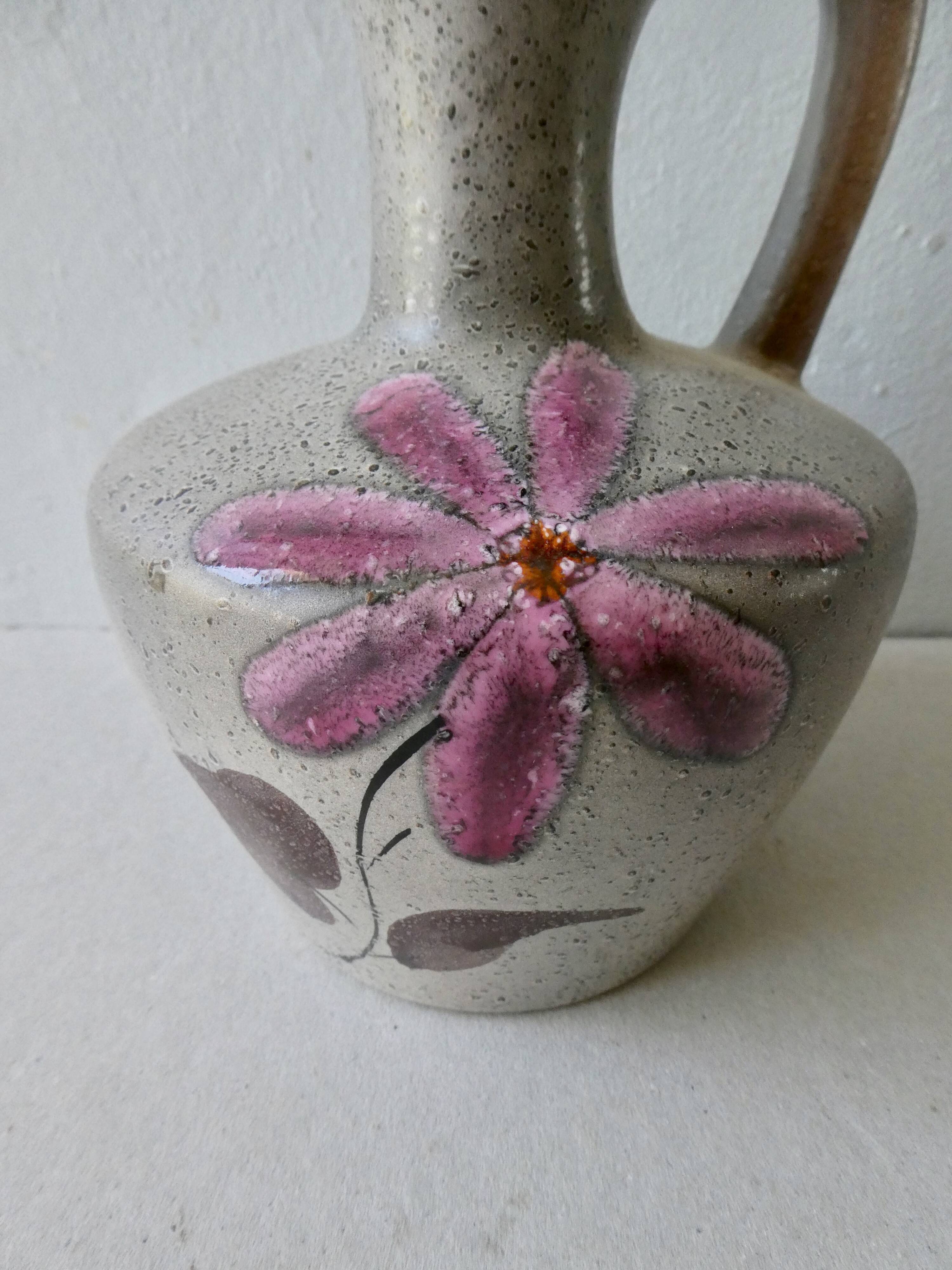 Poel Laval ceramic pitcher 60s