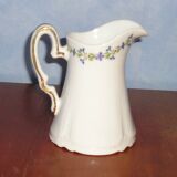 Pitcher in Limoges porcelain, barbel decoration