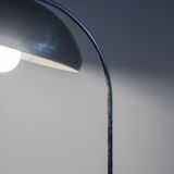 Vintage patinated aluminium and chrome desk lamp