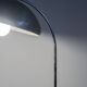 Vintage patinated aluminium and chrome desk lamp