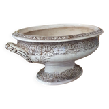 Antique English soup tureen on pedestal – Model "Clovis" – Late 19th century