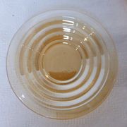 6 tasses et sous-tasses gondolo en verre nacré irisé