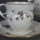 Old coffee set 8 pcs porcelain decoration painted with grapefruit around 1900