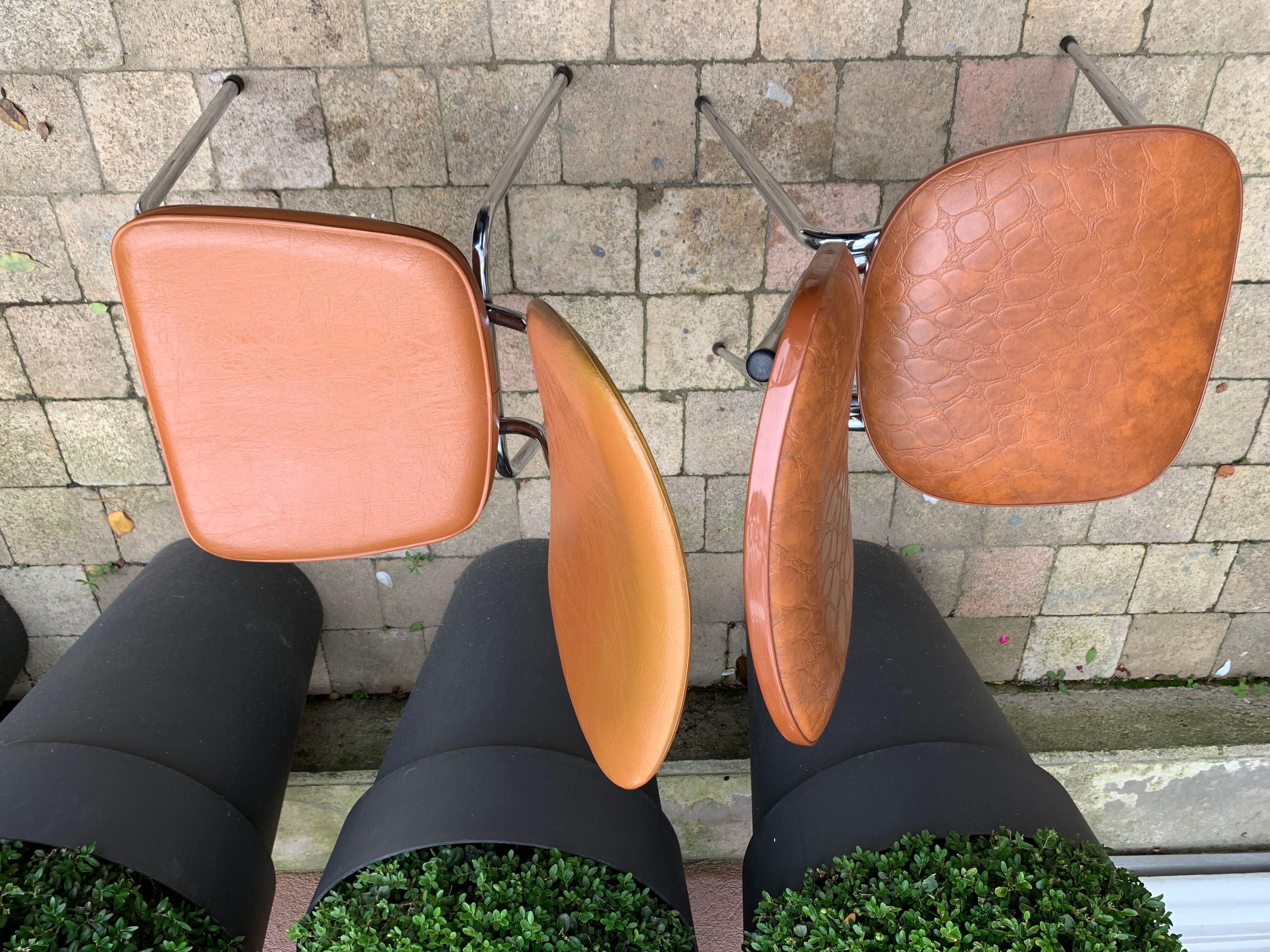 Skai chairs and vintage chrome