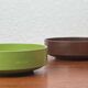 Set of 4 stackable Mepal bowls in mid-century Danish Space Age style, made by Rosti, 1960.