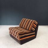 Fold-out extendable lounge chair, 1970s