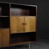 Vintage Mid-Century Scandinavian Modern Rosewood Highboard with Bar by Æ. Jensen & T. Mølholm