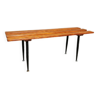 60s Italian wooden bench