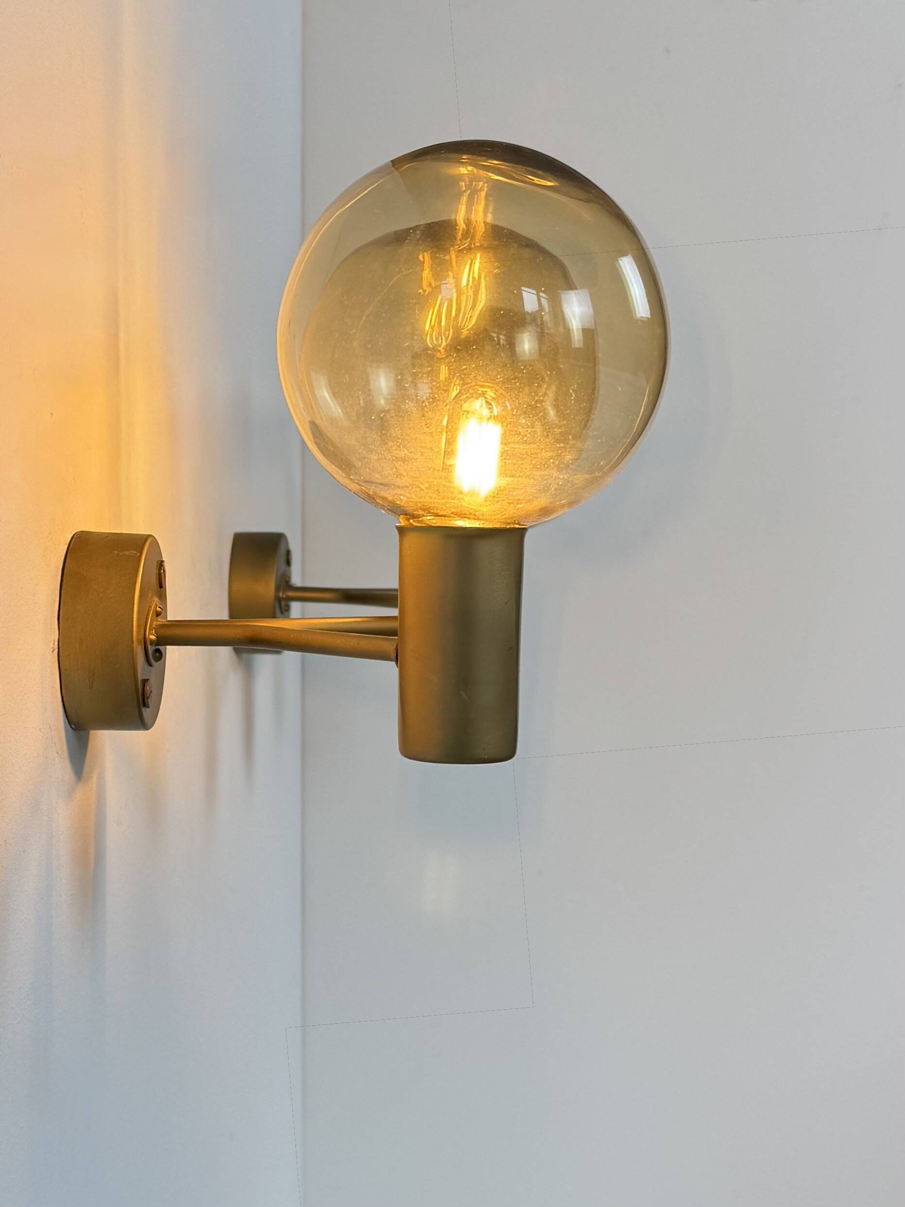 Pair of vintage double wall lights, Hans-Agne Jakobsson V 149/2 Sweden 70