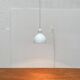 Vintage Danish enamelled pendant lamp model ES by Edgar Schlaefle for Louis Poulsen, 1980s.