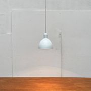 Vintage Danish enamelled pendant lamp model ES by Edgar Schlaefle for Louis Poulsen, 1980s.