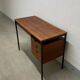 Scandinavian desk in teak & metal 1960s