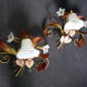 set Wall lamps Decor floral italy 36cm Paterno Franco