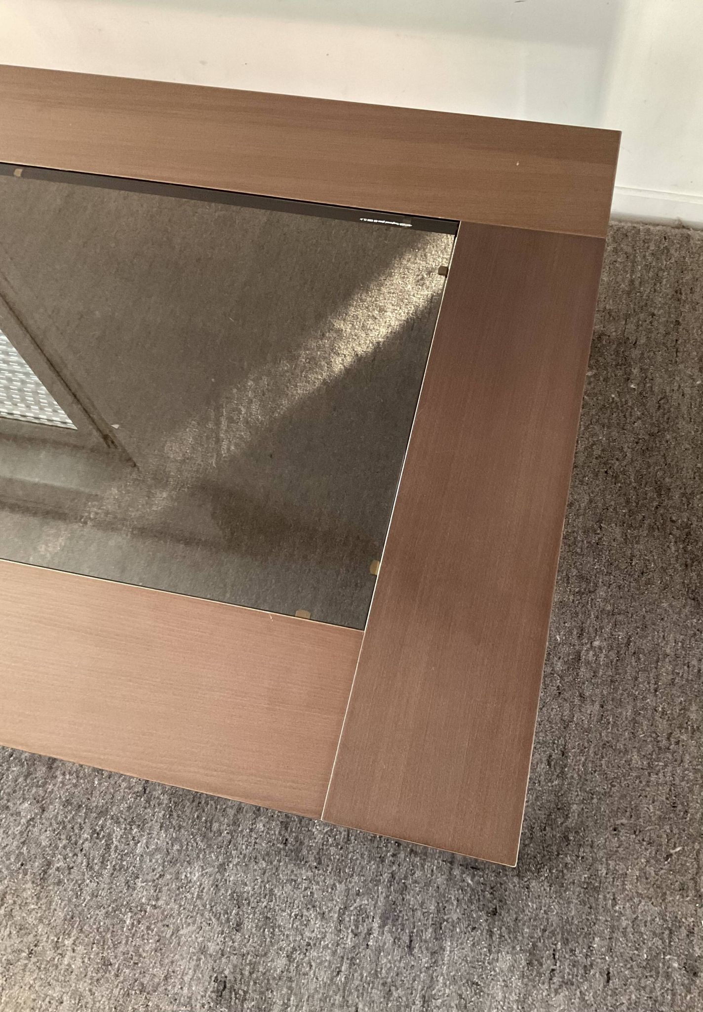Table basse Italy en bois et verre