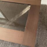 Italy coffee table in wood and glass