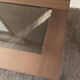 Table basse Italy en bois et verre