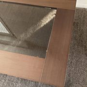 Table basse Italy en bois et verre