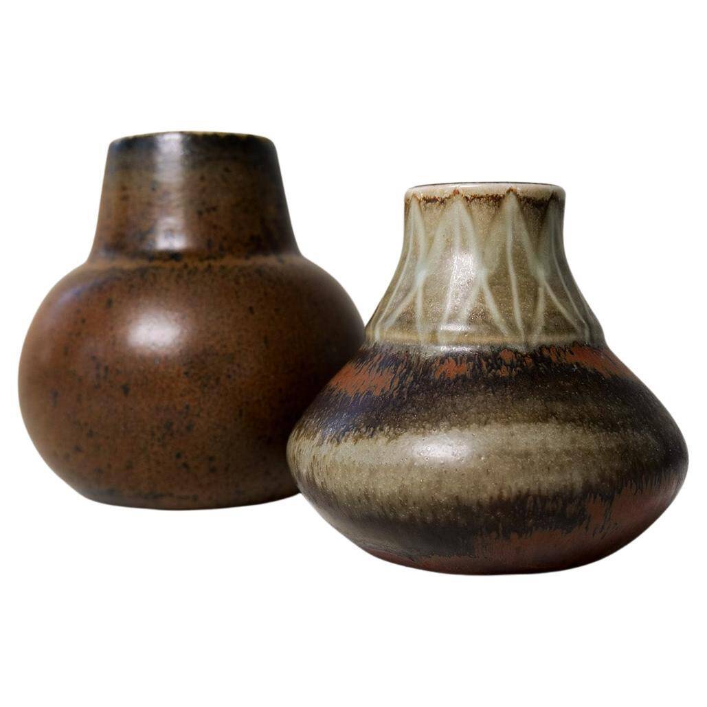 Collection of unique ceramic vases by Carl Harry Stålhane Rörstrand Sweden, 1950