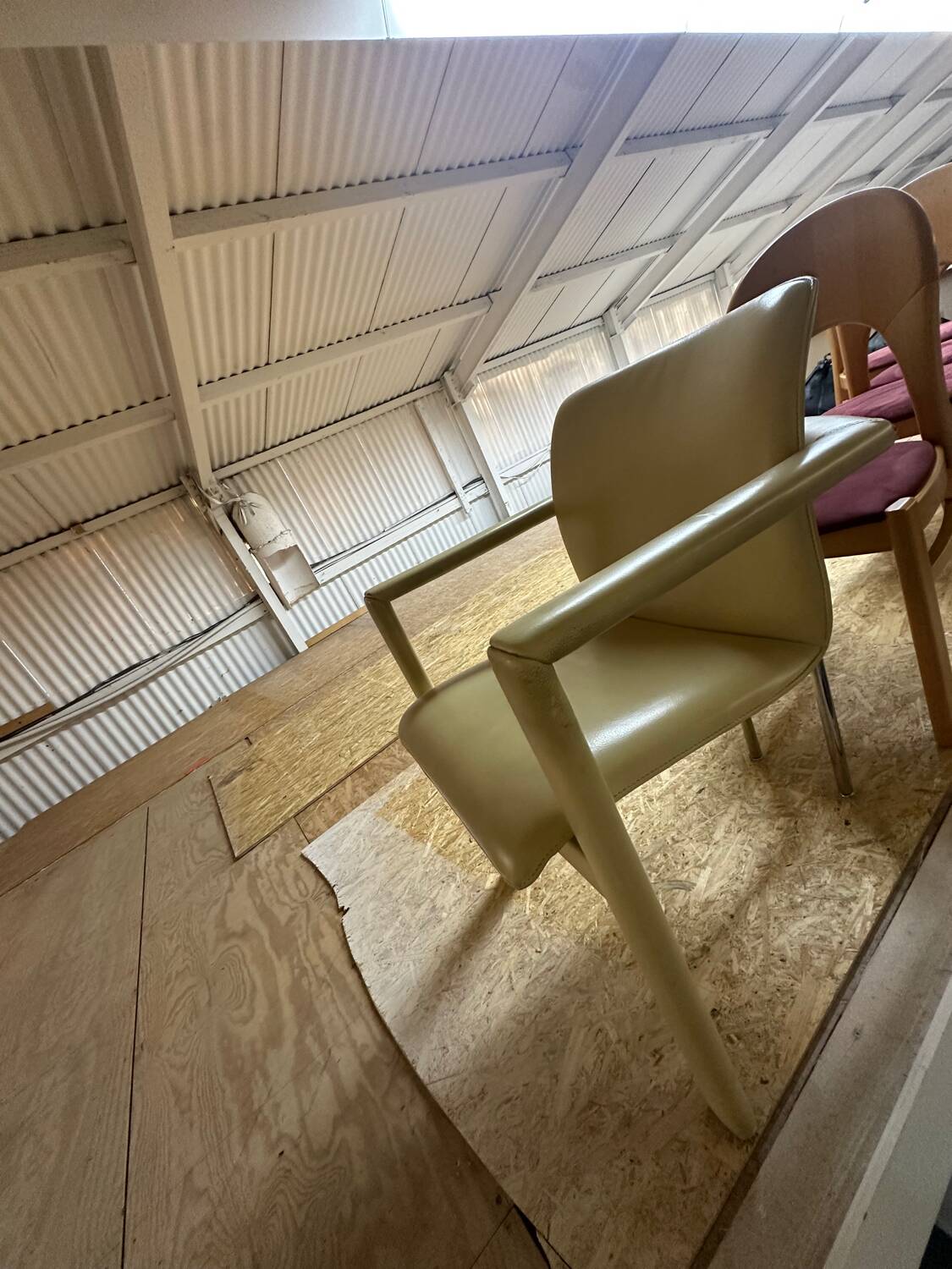 Ensemble de 4 chaises de salle à manger vintage Leolux Cachucha