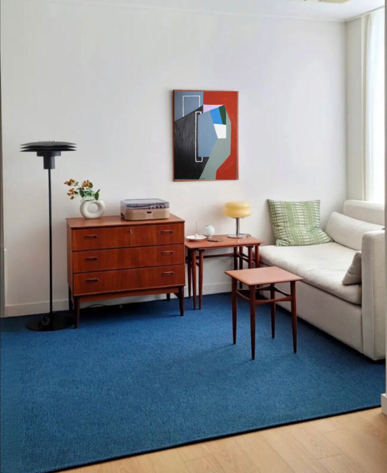 Peinture originale Perspectives rouille