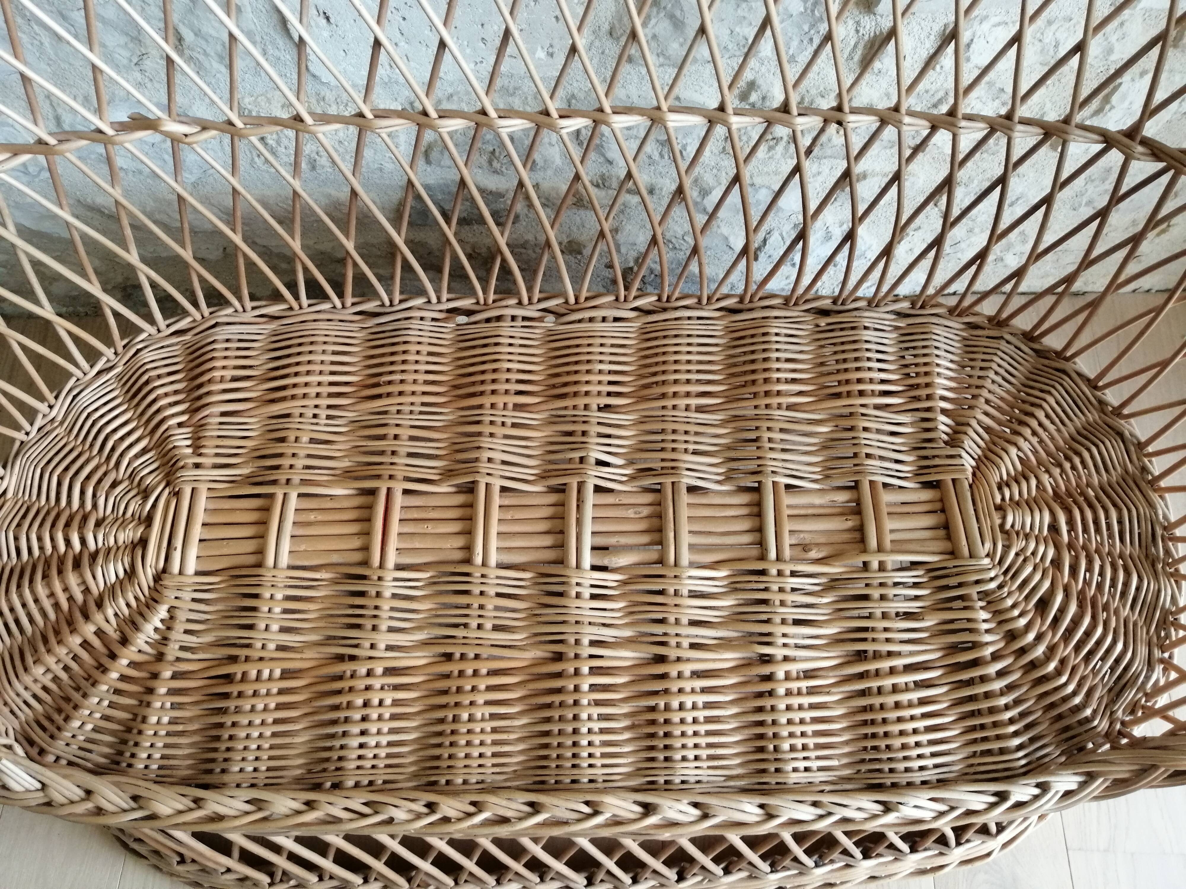 Rattan bench