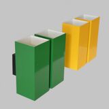 Pair of 60s minimalistic wall lights.