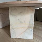 Pink marble table