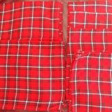 Serviettes de table vintages rouges