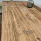 Solid oak farmhouse table "brut" 247x89, top "chocolate oak"