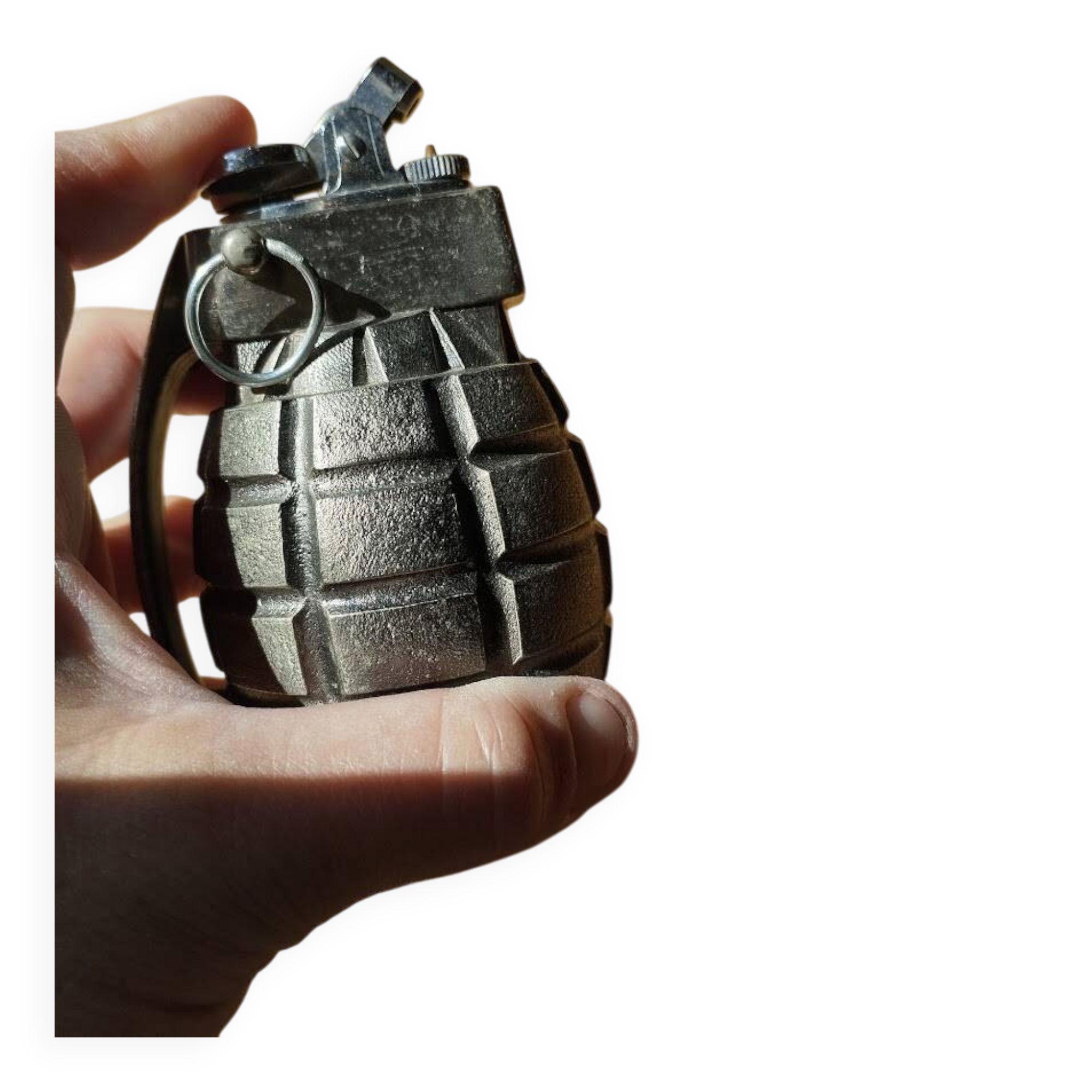 Briquet de table Vintage Grenade "Combat P.G.L." Japan 1950/60 - Complet