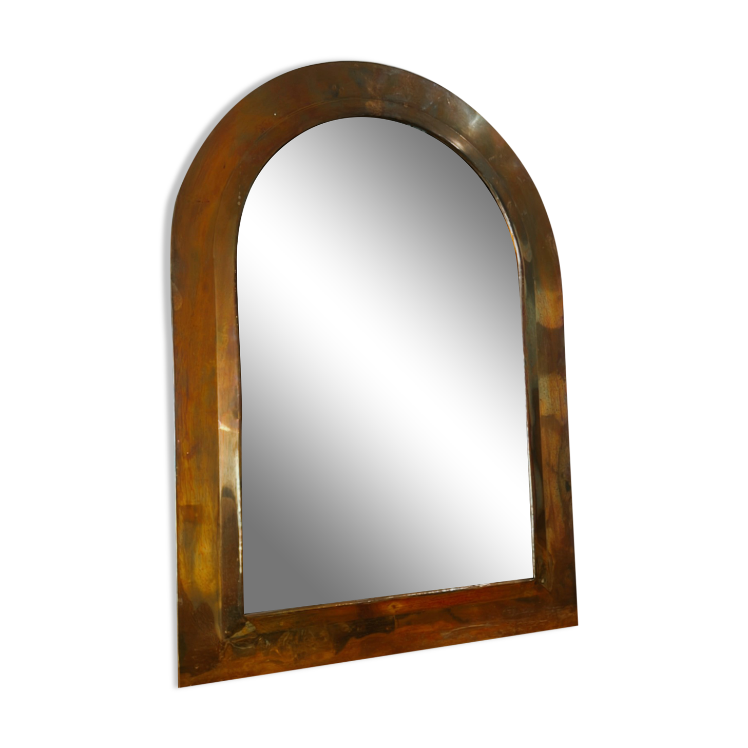 Vintage brass mirror