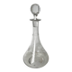 Etched glass carafe