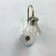 Old wall light swan neck brass tulip transparent glass vintage decoration LAMP-7177