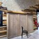 Large workshop wardrobe in pitch pine - Early 20th century