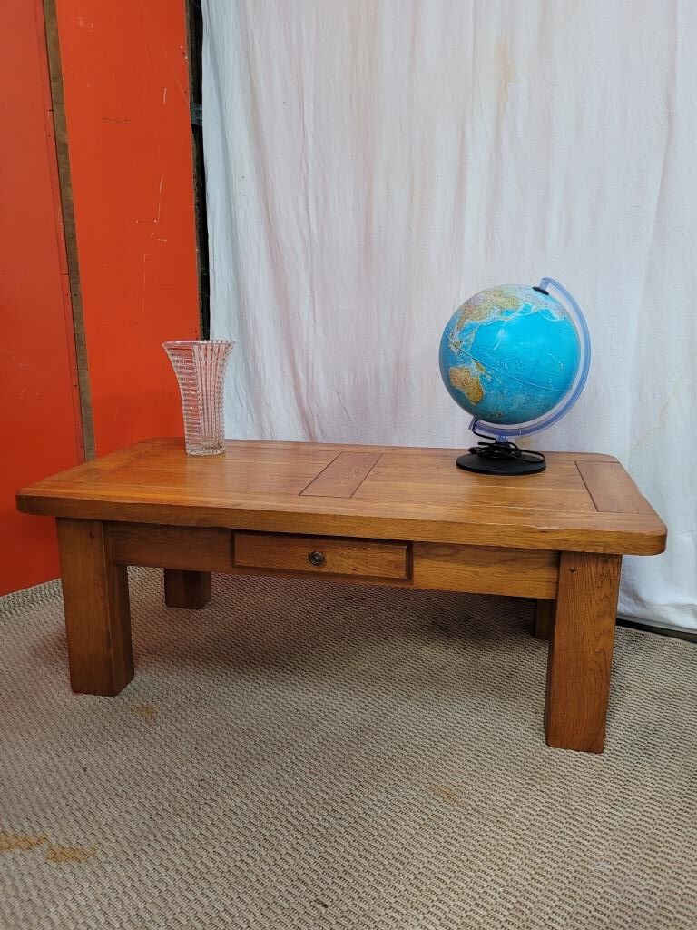 Solid elm coffee table