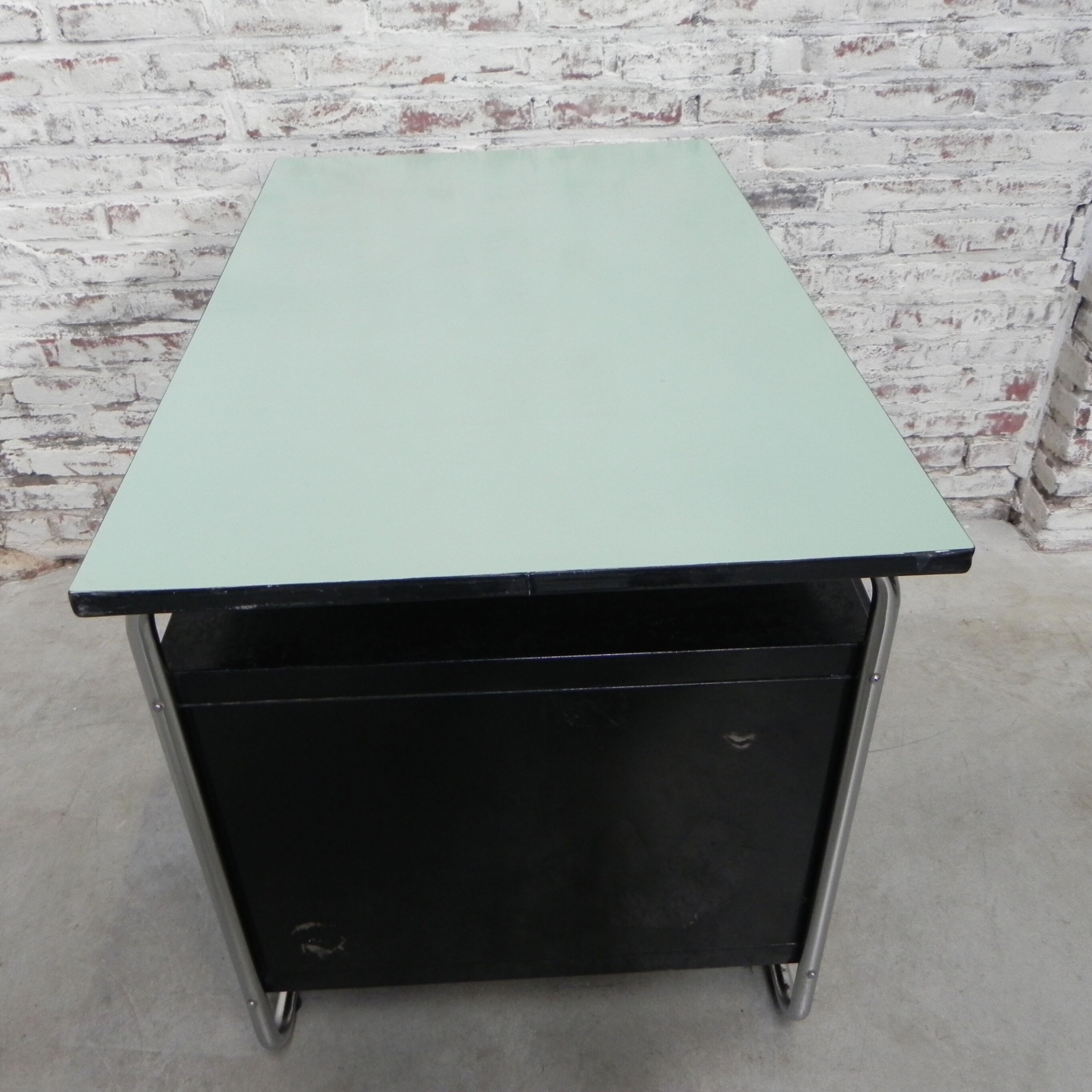 Vintage desk with formica top, Torck