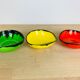 Trio of colorful ramekins 50s, ceramic